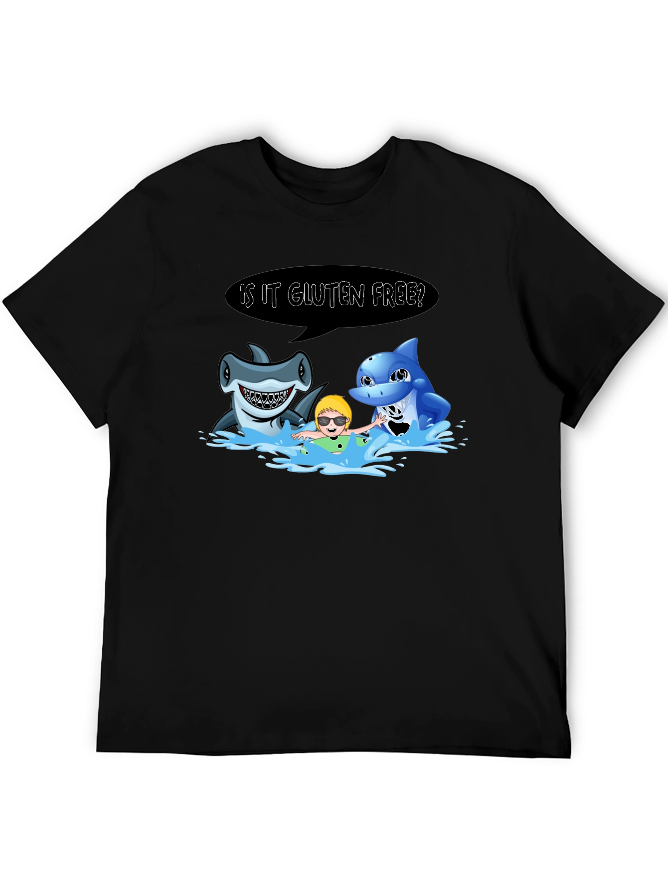 Funny Shark Gluten Free T-Shirt