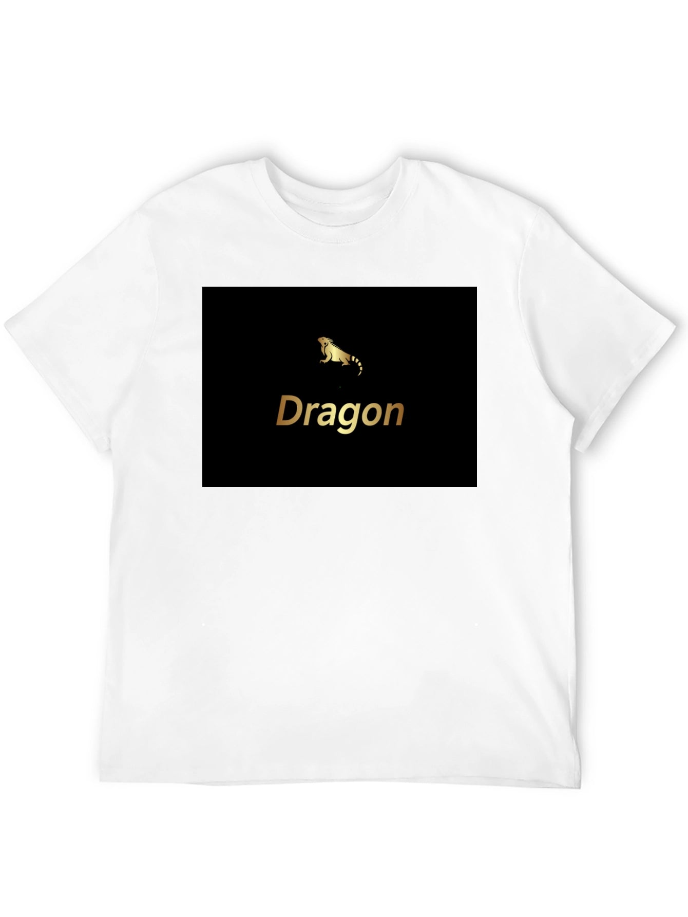 Dragon Iguana Graphic Black T-Shirt