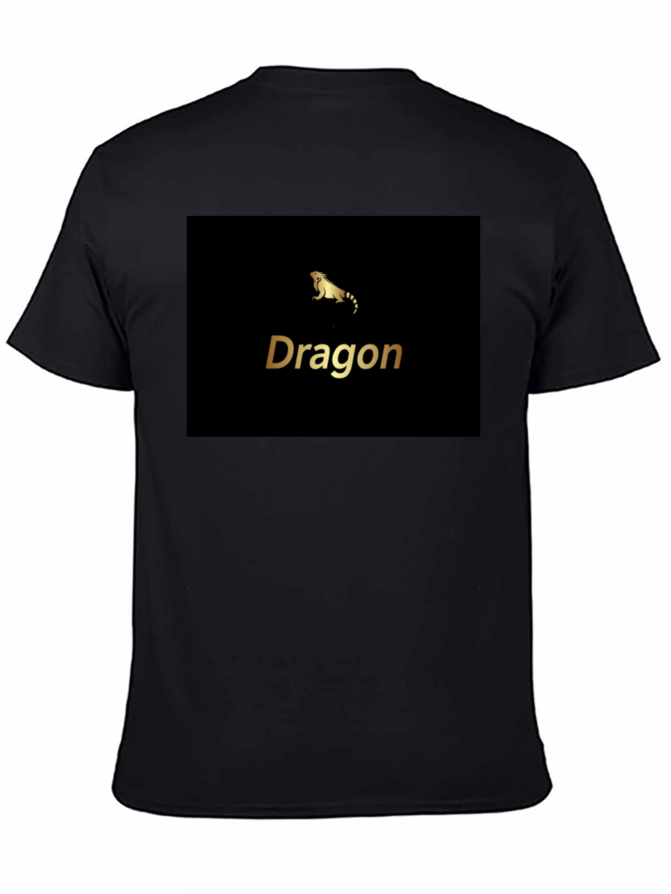 Dragon Iguana Graphic Black T-Shirt