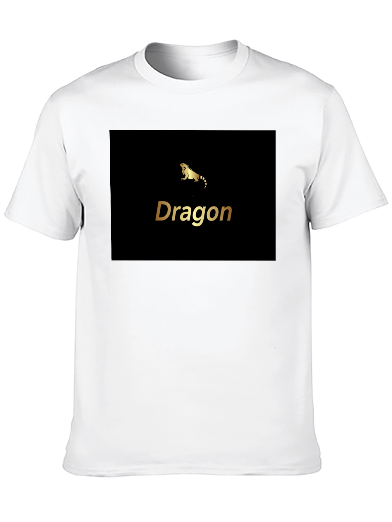 Dragon Iguana Graphic Black T-Shirt