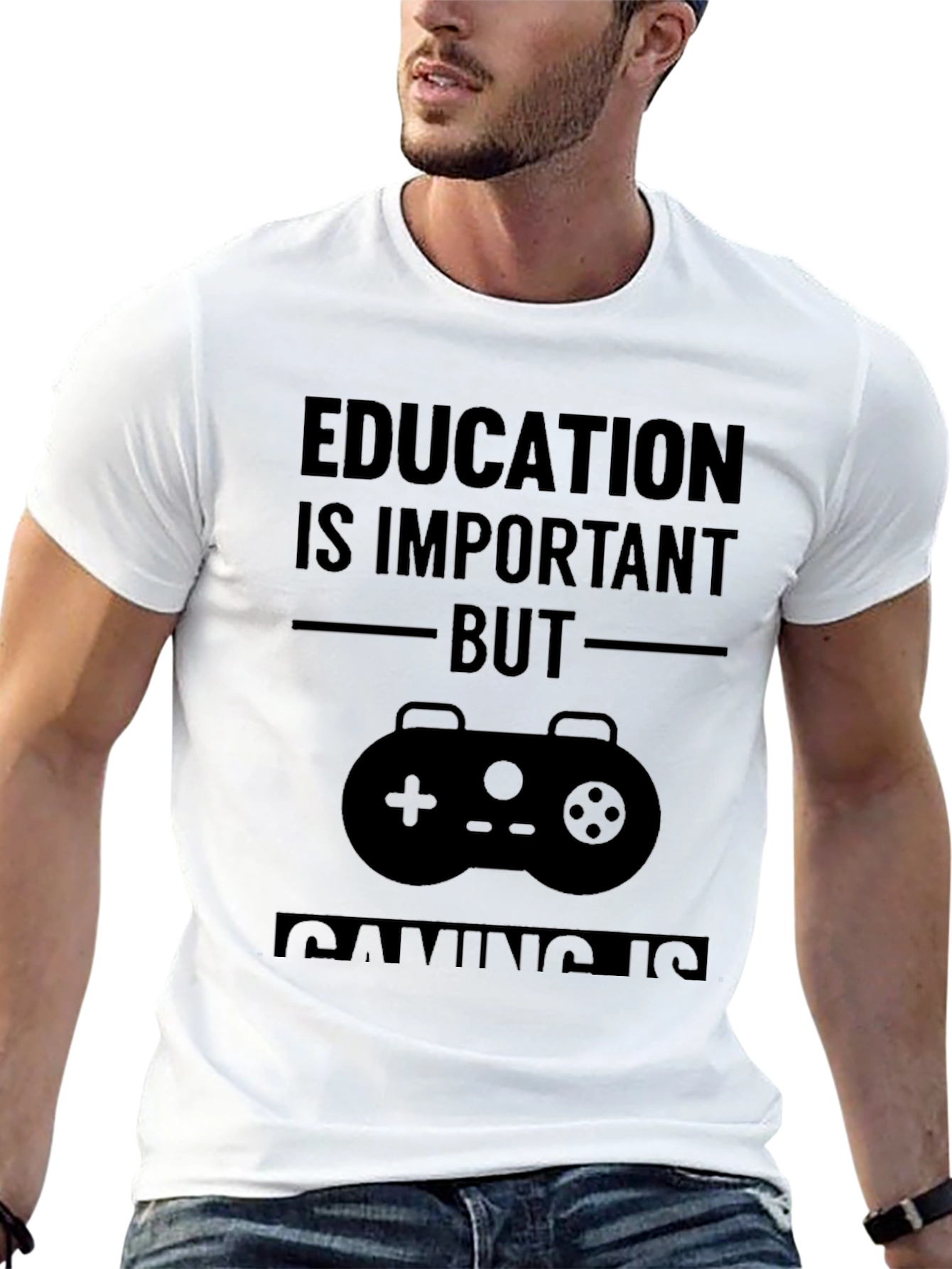 Education is Important But Gaming is T-Shirt