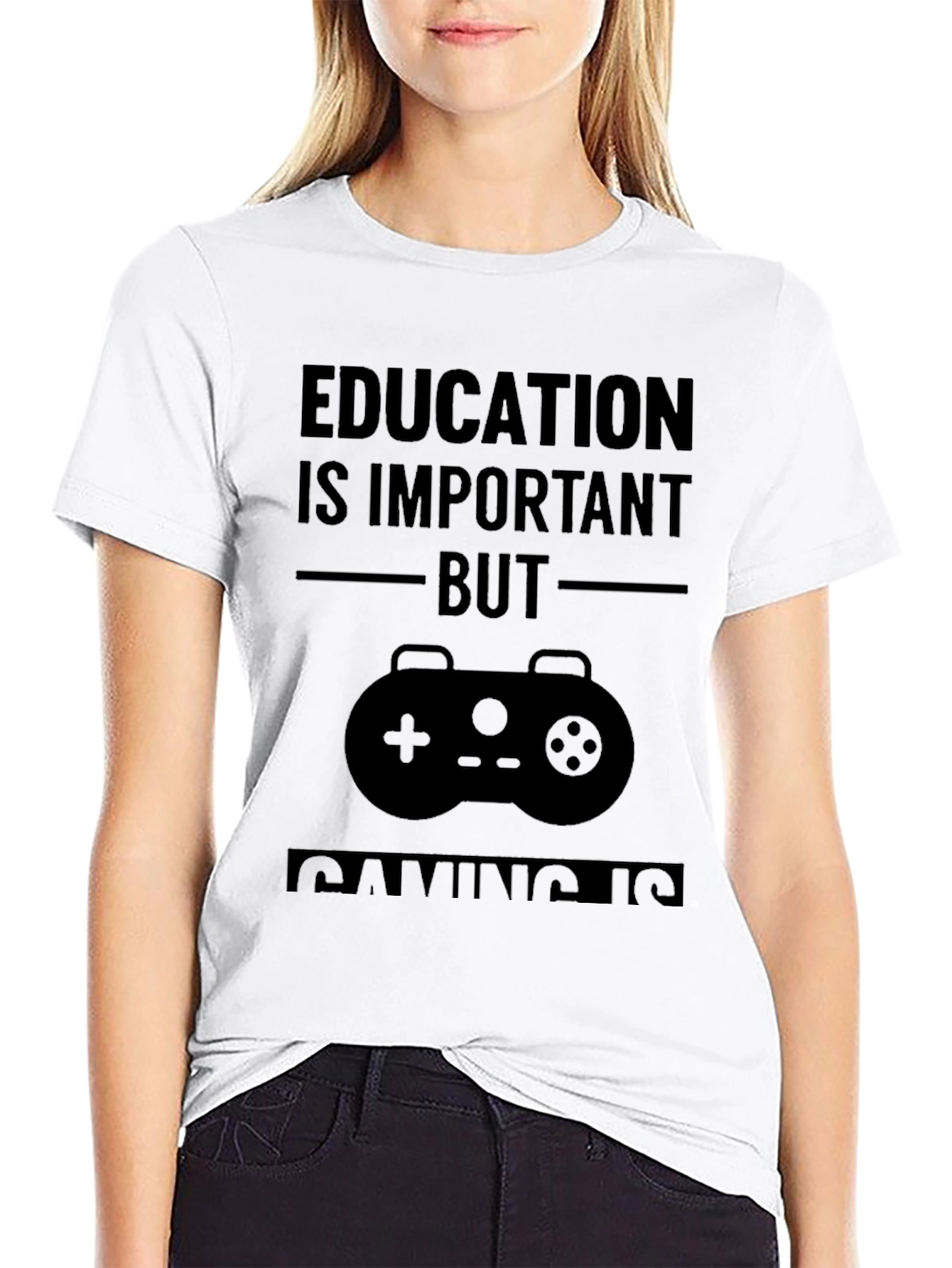 Education is Important But Gaming is T-Shirt
