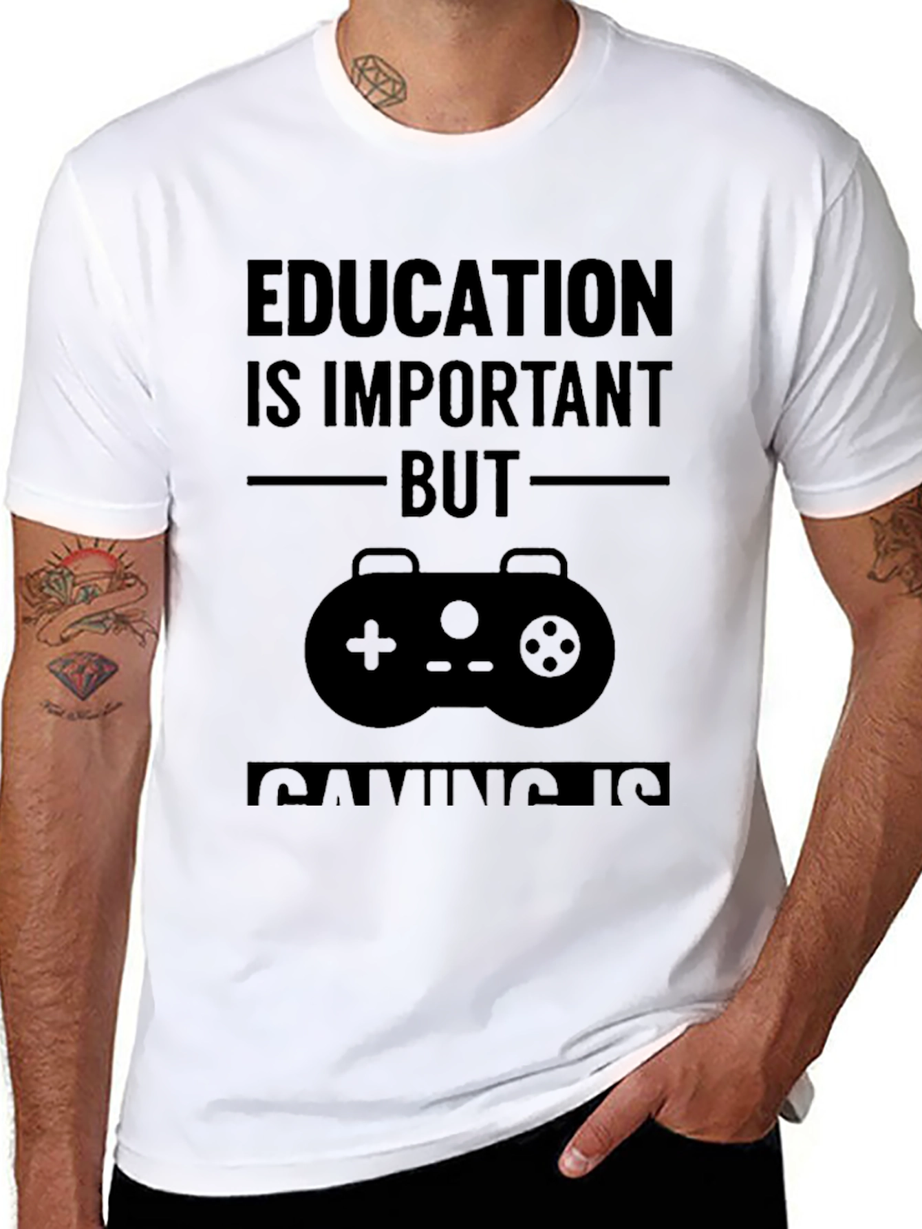 Education is Important But Gaming is T-Shirt