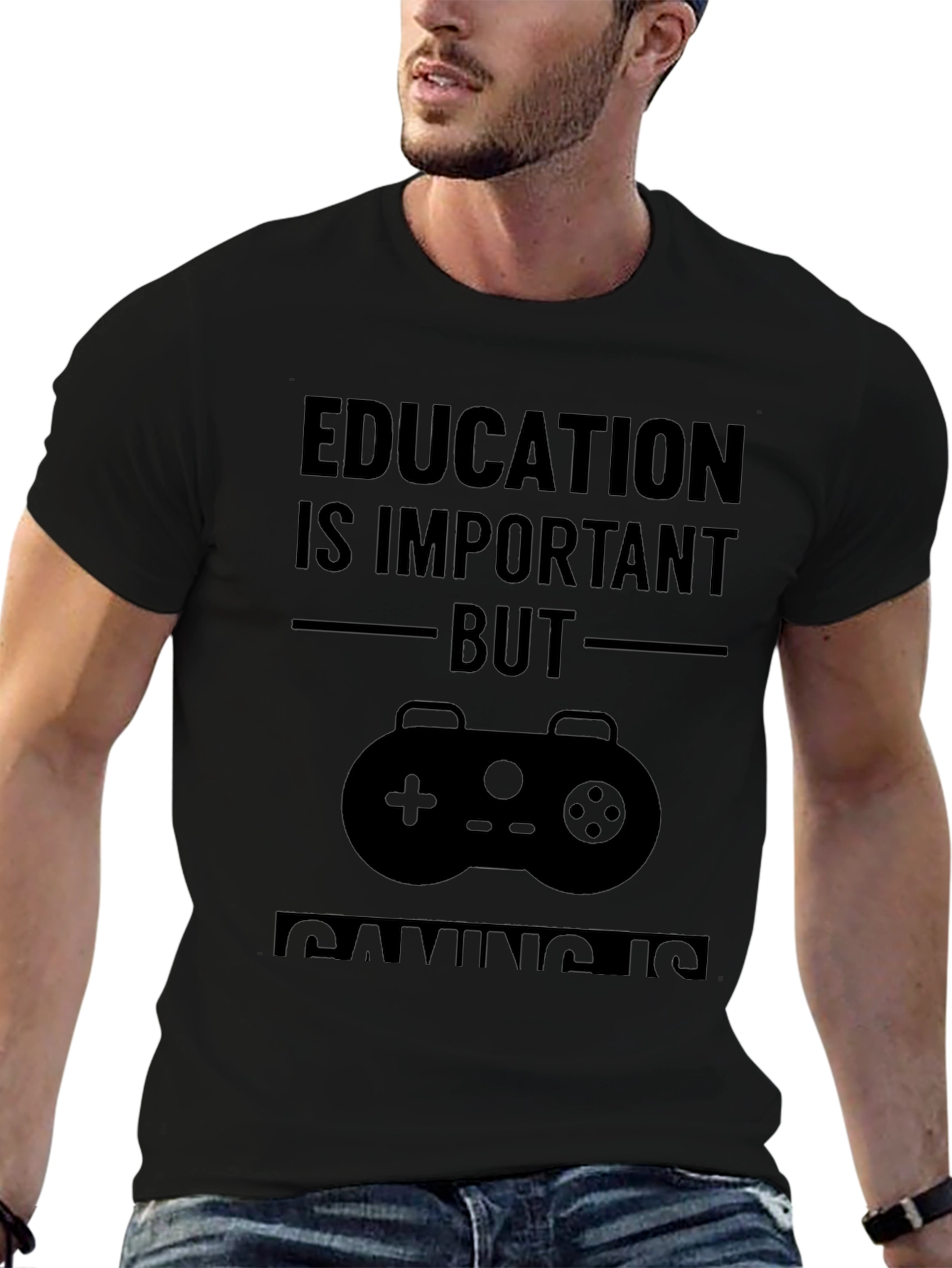 Education is Important But Gaming is T-Shirt