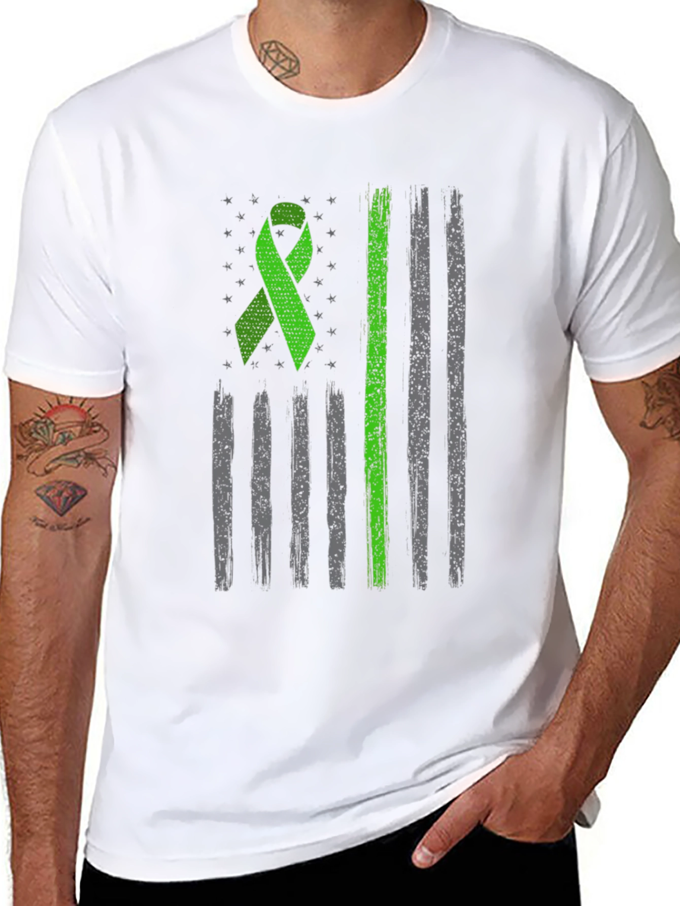 Green Ribbon Flag T-Shirt