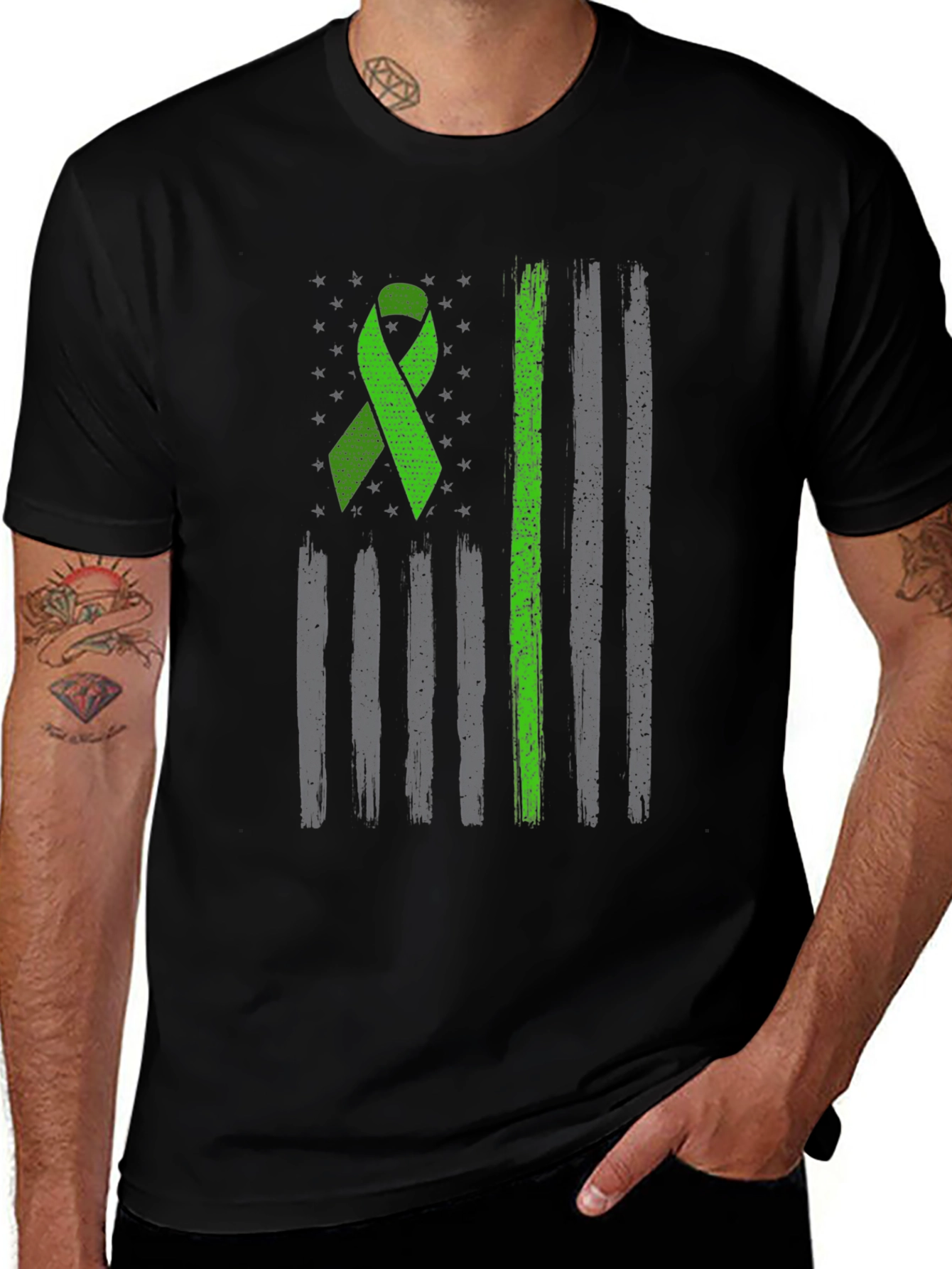 Green Ribbon Flag T-Shirt