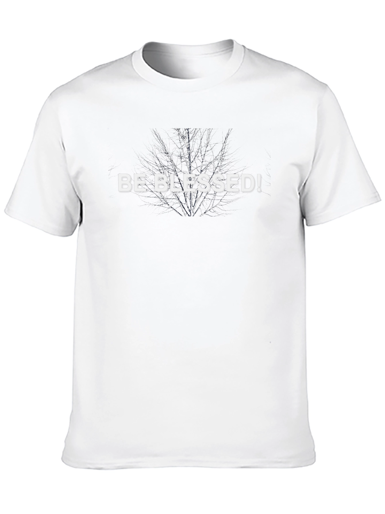 Be Blessed! Graphic Print Black T-Shirt