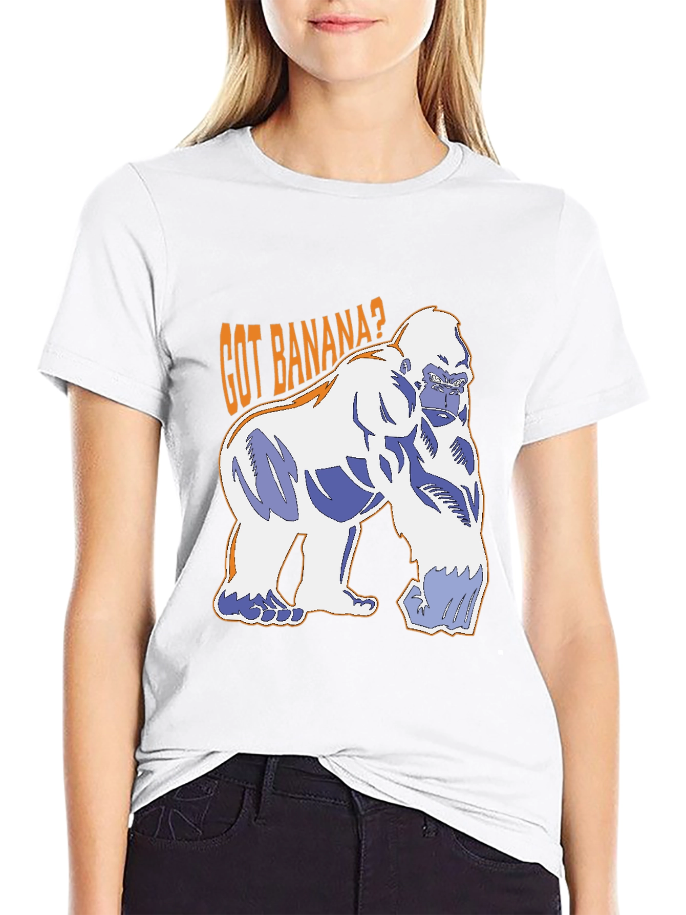 Got Banana? Gorilla Graphic T-Shirt - Black