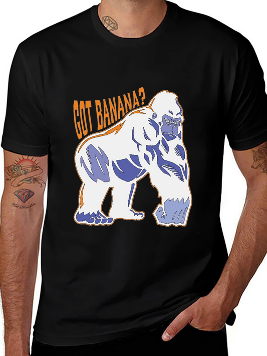 Got Banana? Gorilla Graphic T-Shirt - Black
