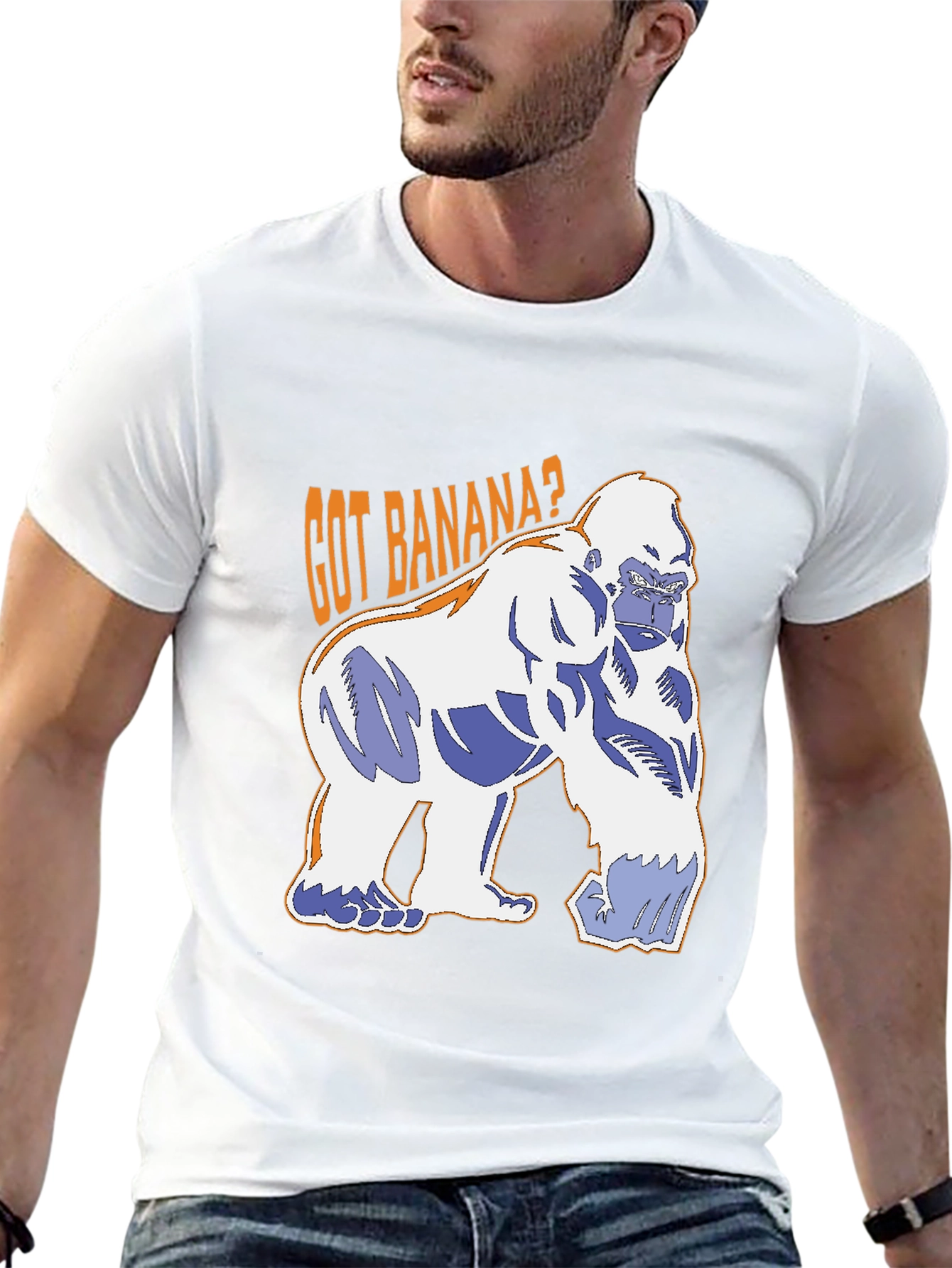 Got Banana? Gorilla Graphic T-Shirt - Black