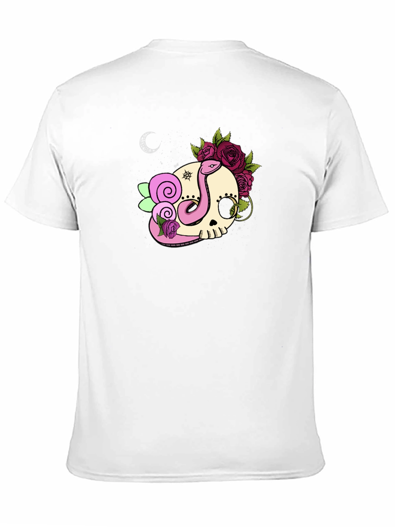 Skull & Snake Graphic Tee - Dark Casual Style