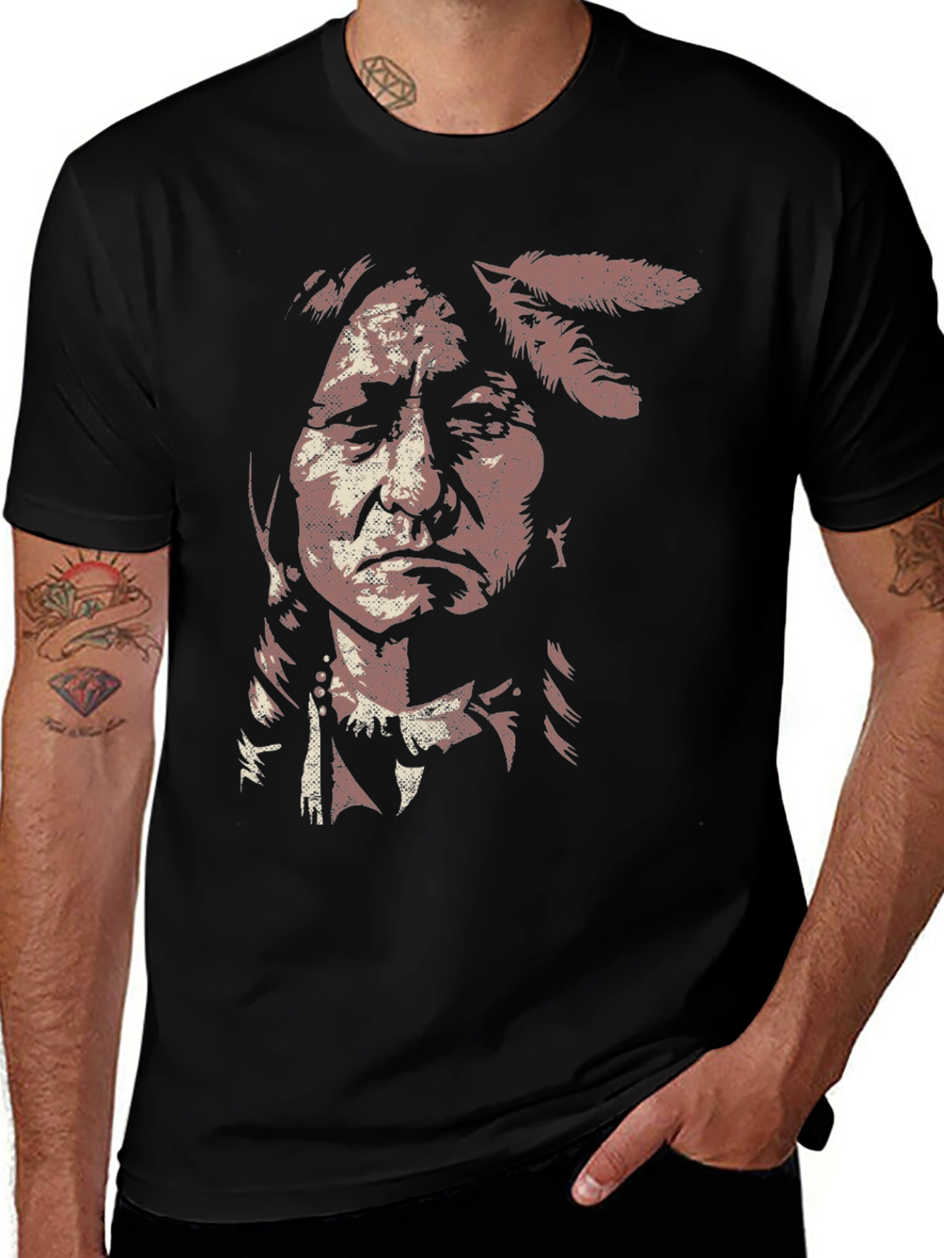 Native American Chief Graphic Tee
