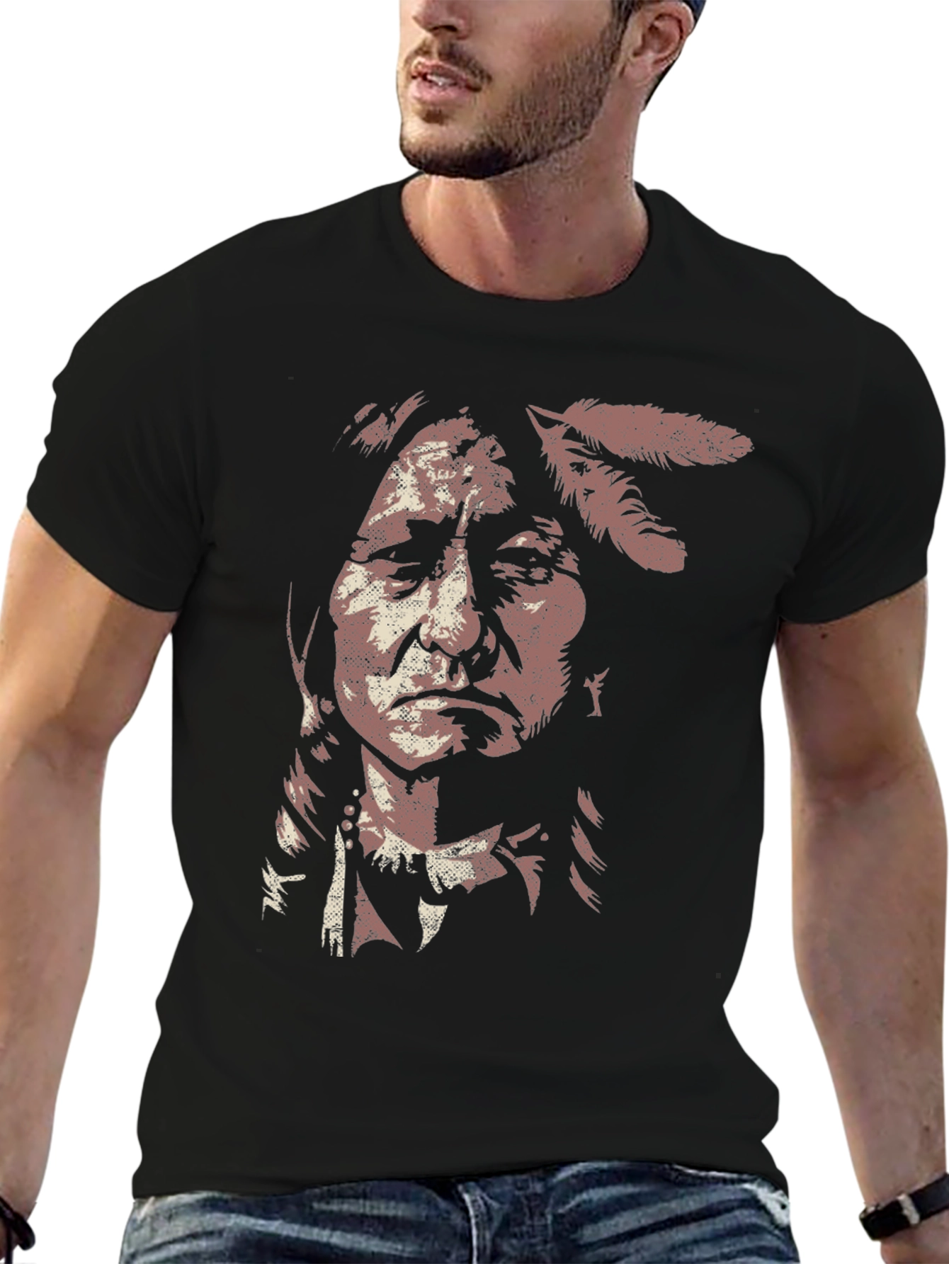 Native American Chief Graphic Tee