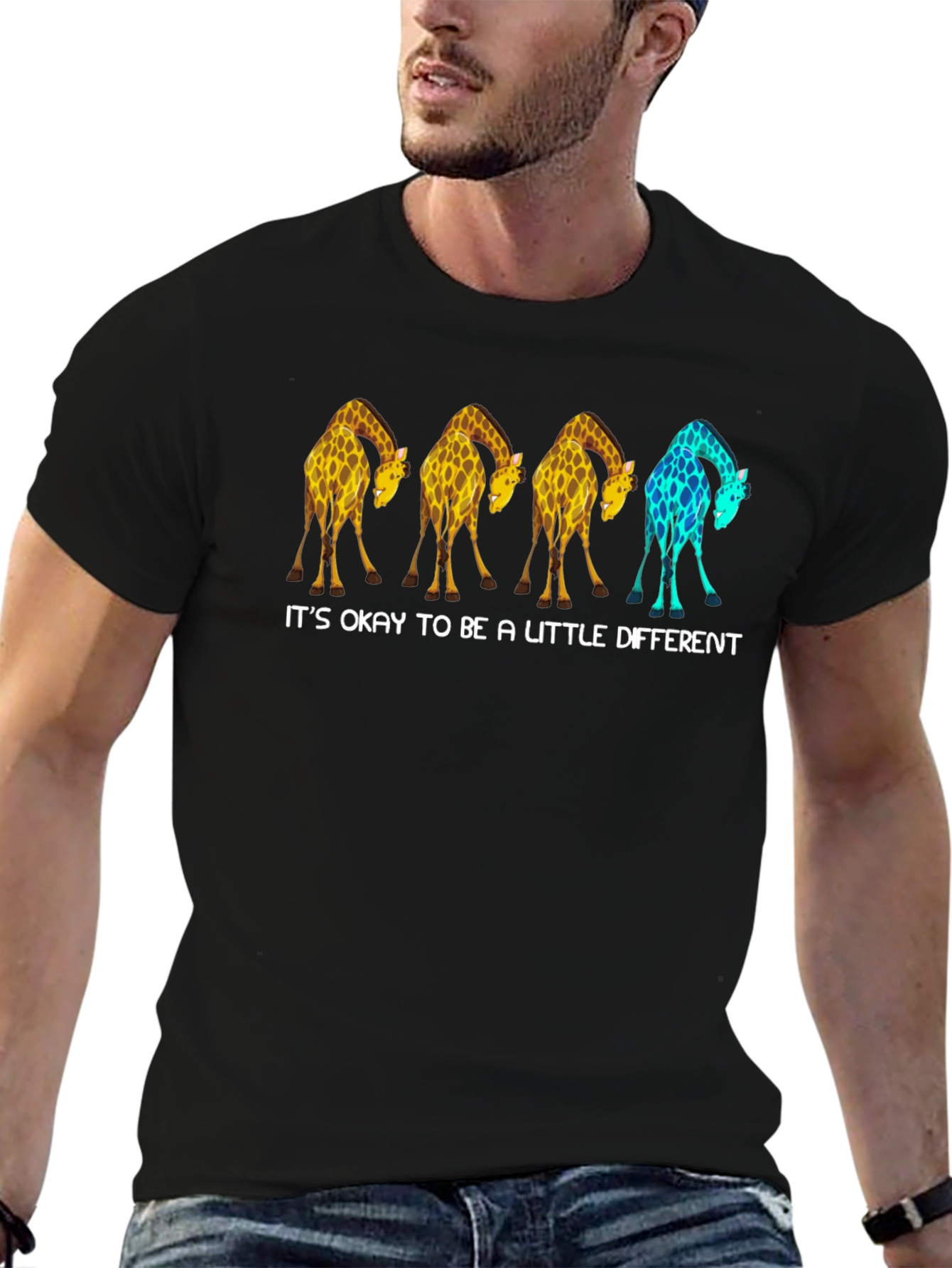 Be a Little Different Giraffe Graphic Tee