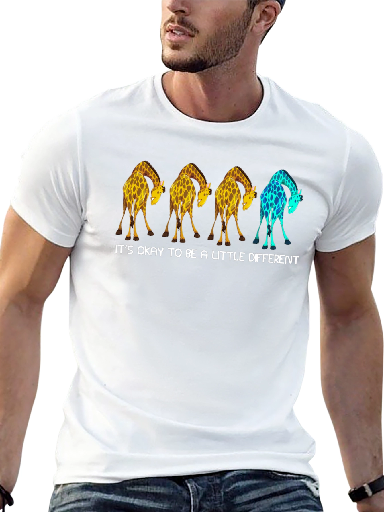 Be a Little Different Giraffe Graphic Tee