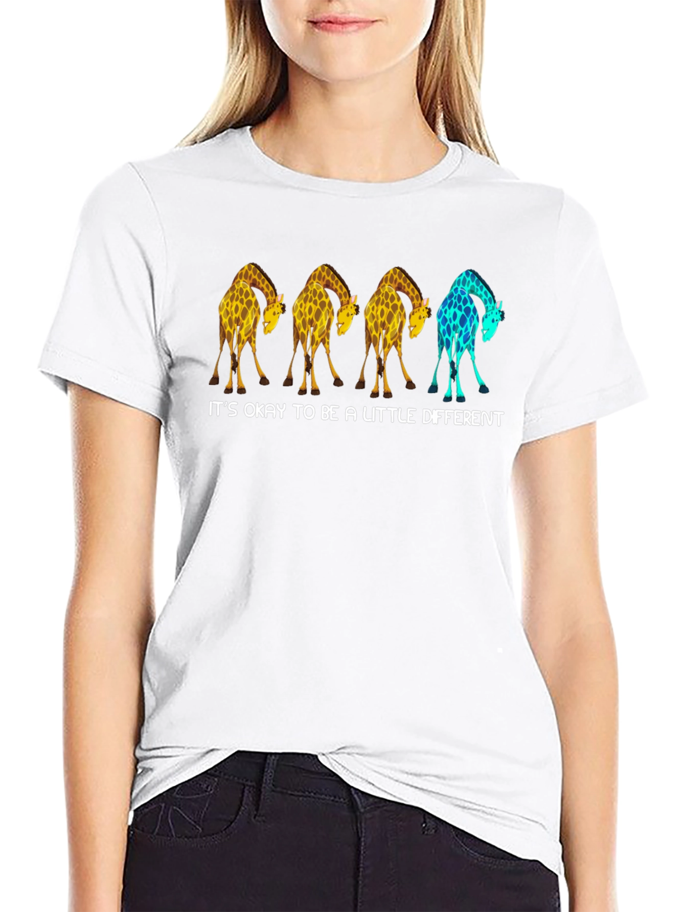 Be a Little Different Giraffe Graphic Tee