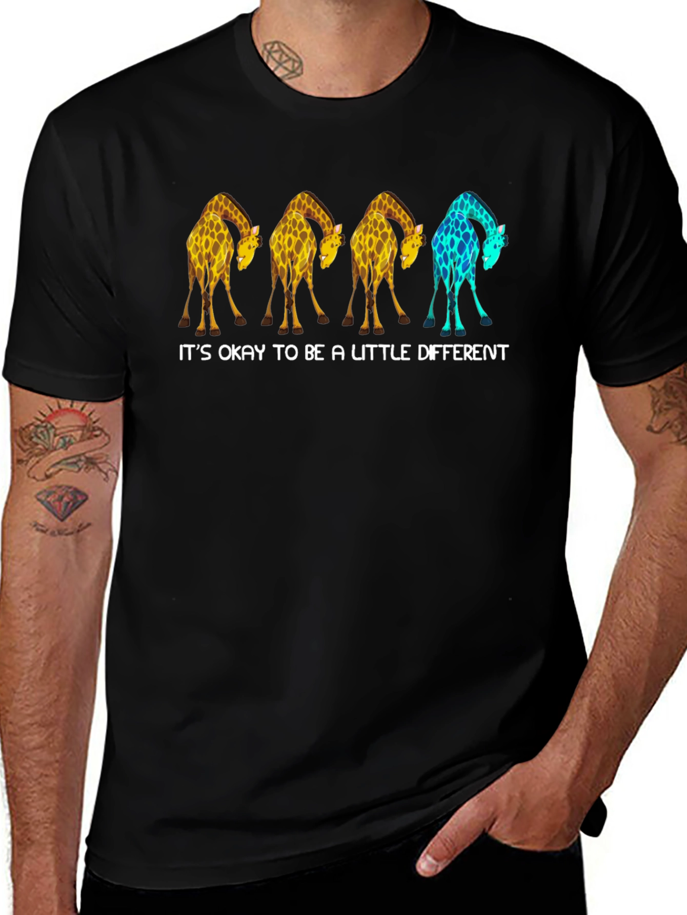 Be a Little Different Giraffe Graphic Tee