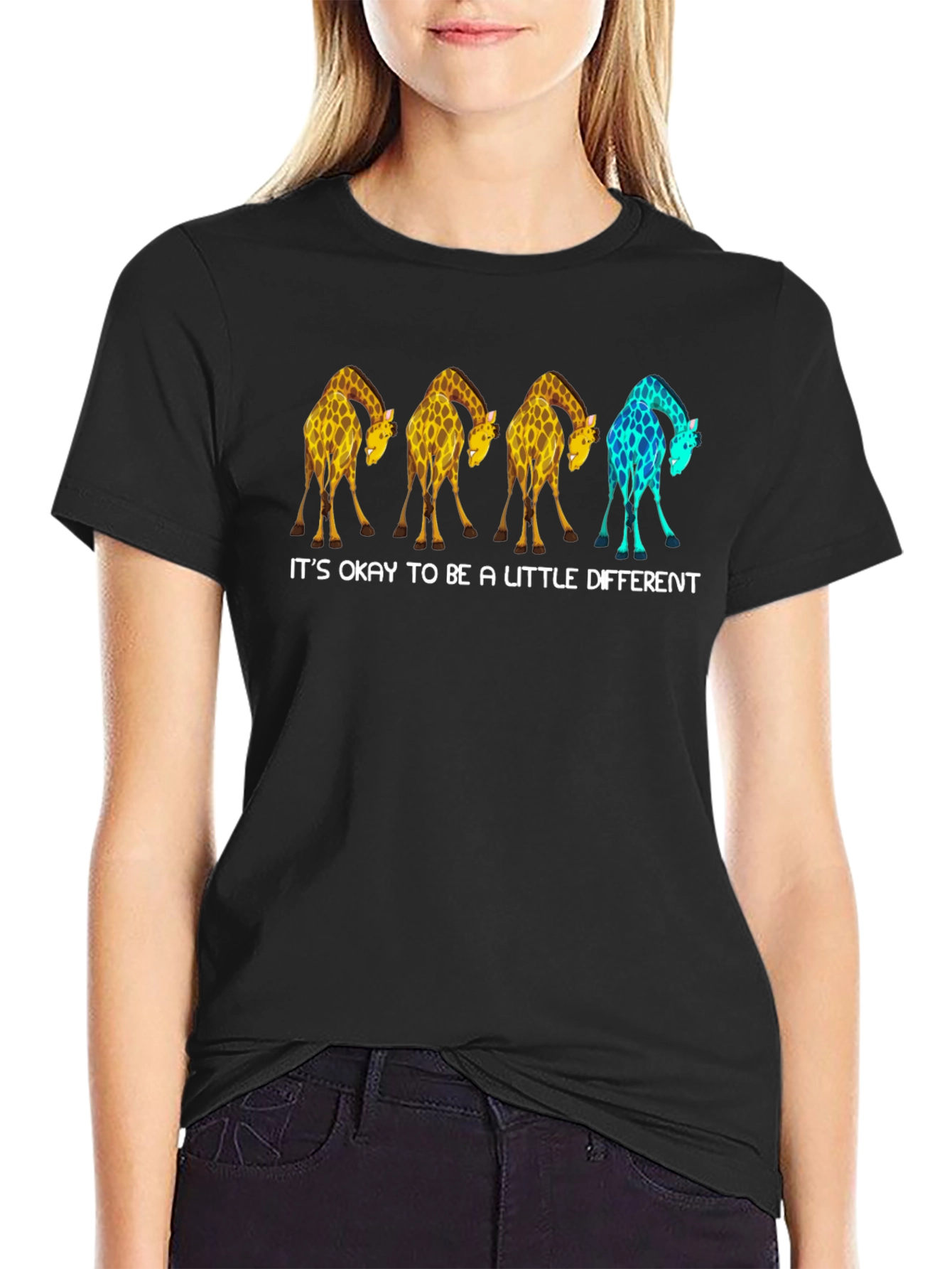 Be a Little Different Giraffe Graphic Tee