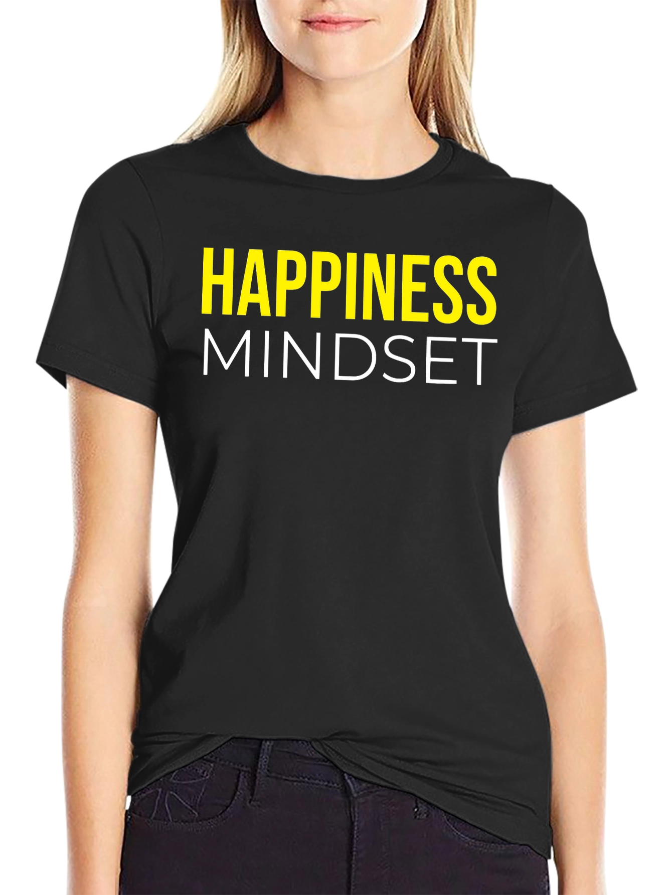 Happiness Mindset Graphic T-Shirt