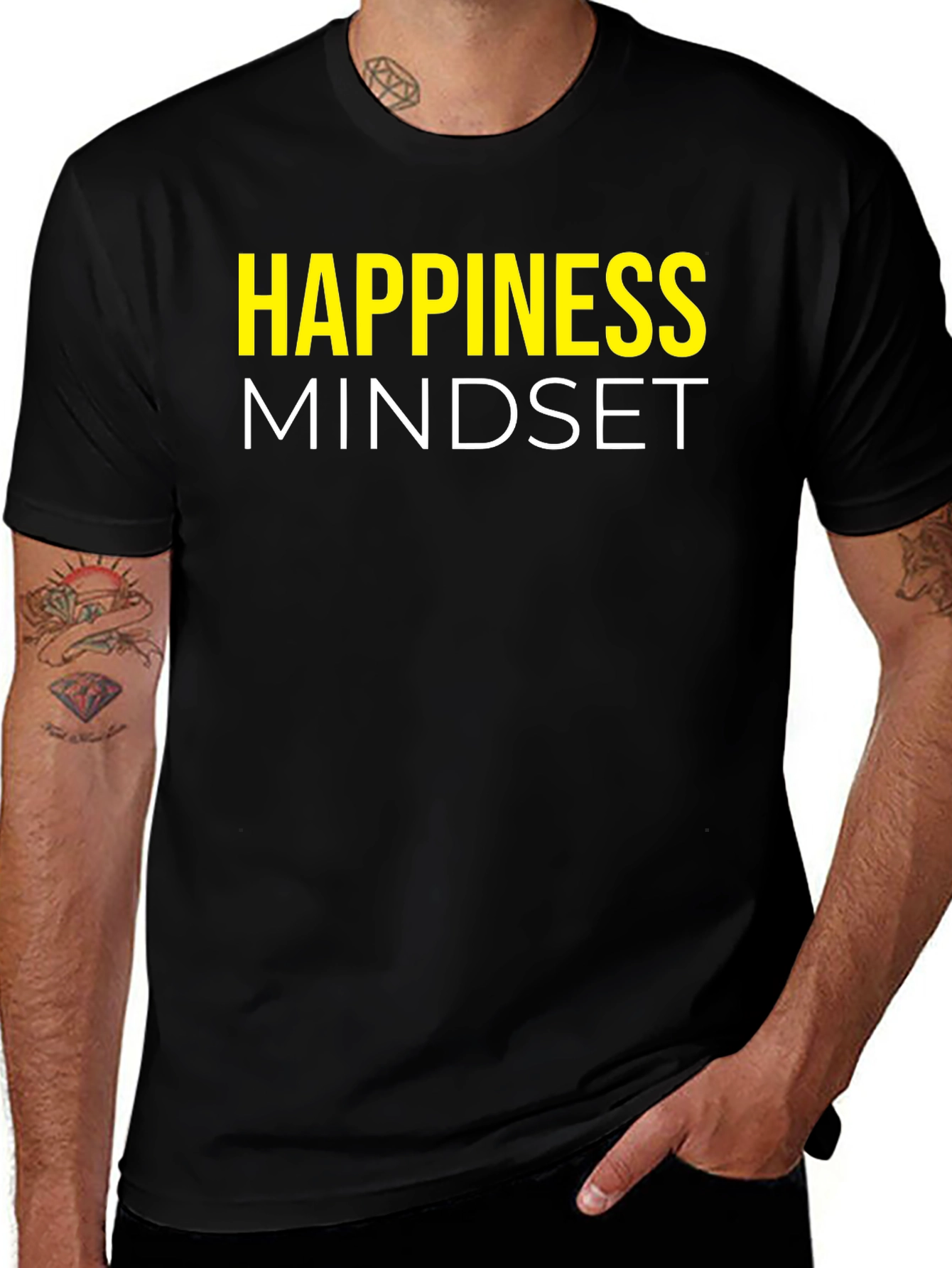 Happiness Mindset Graphic T-Shirt