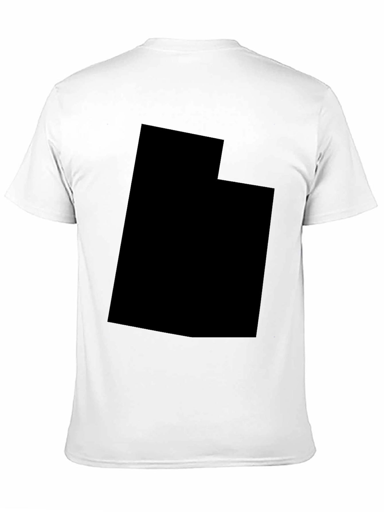Utah State T-Shirt - Solid Black Crew Neck Tee