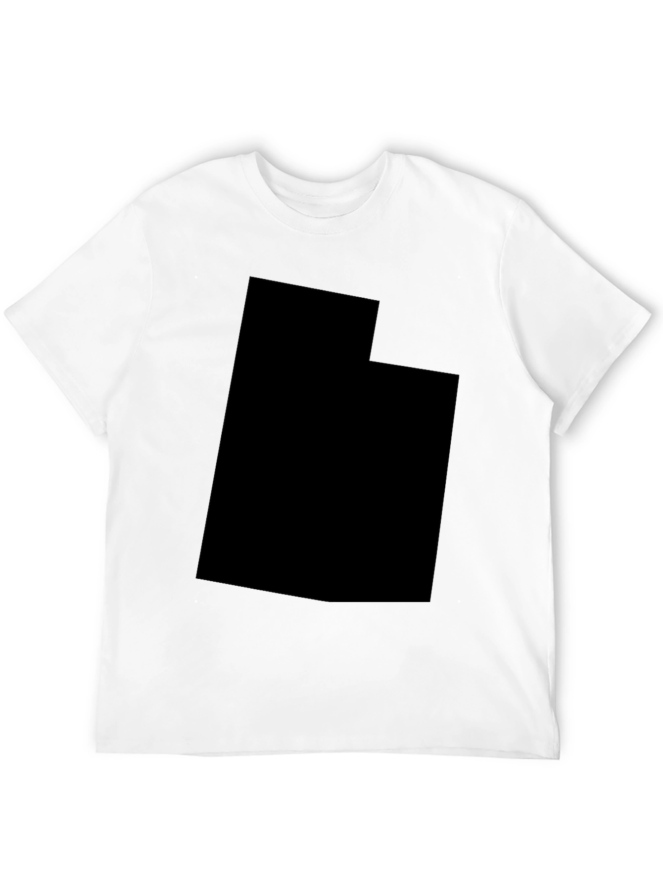 Utah State T-Shirt - Solid Black Crew Neck Tee