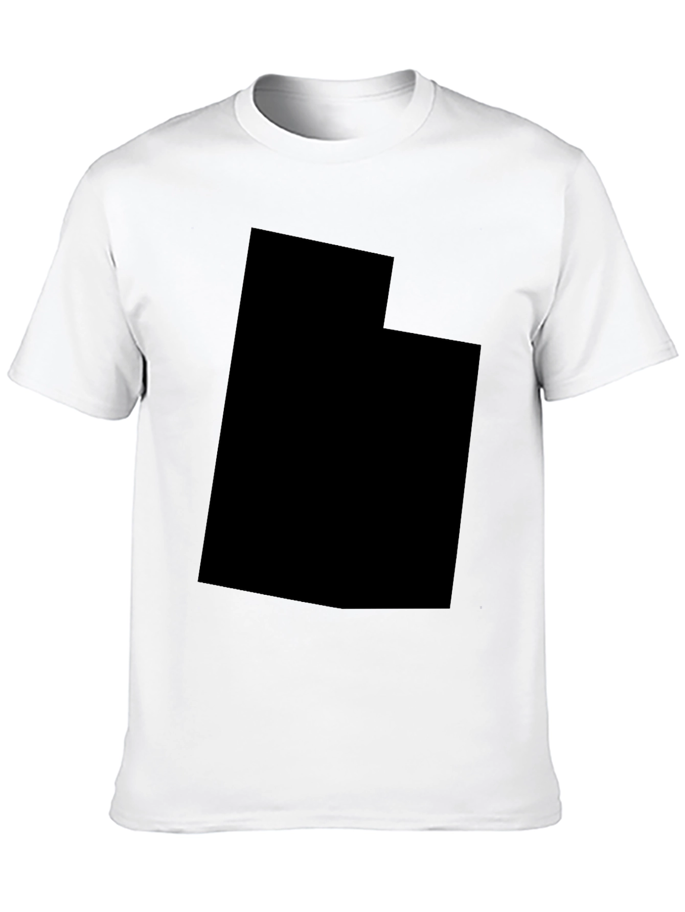 Utah State T-Shirt - Solid Black Crew Neck Tee