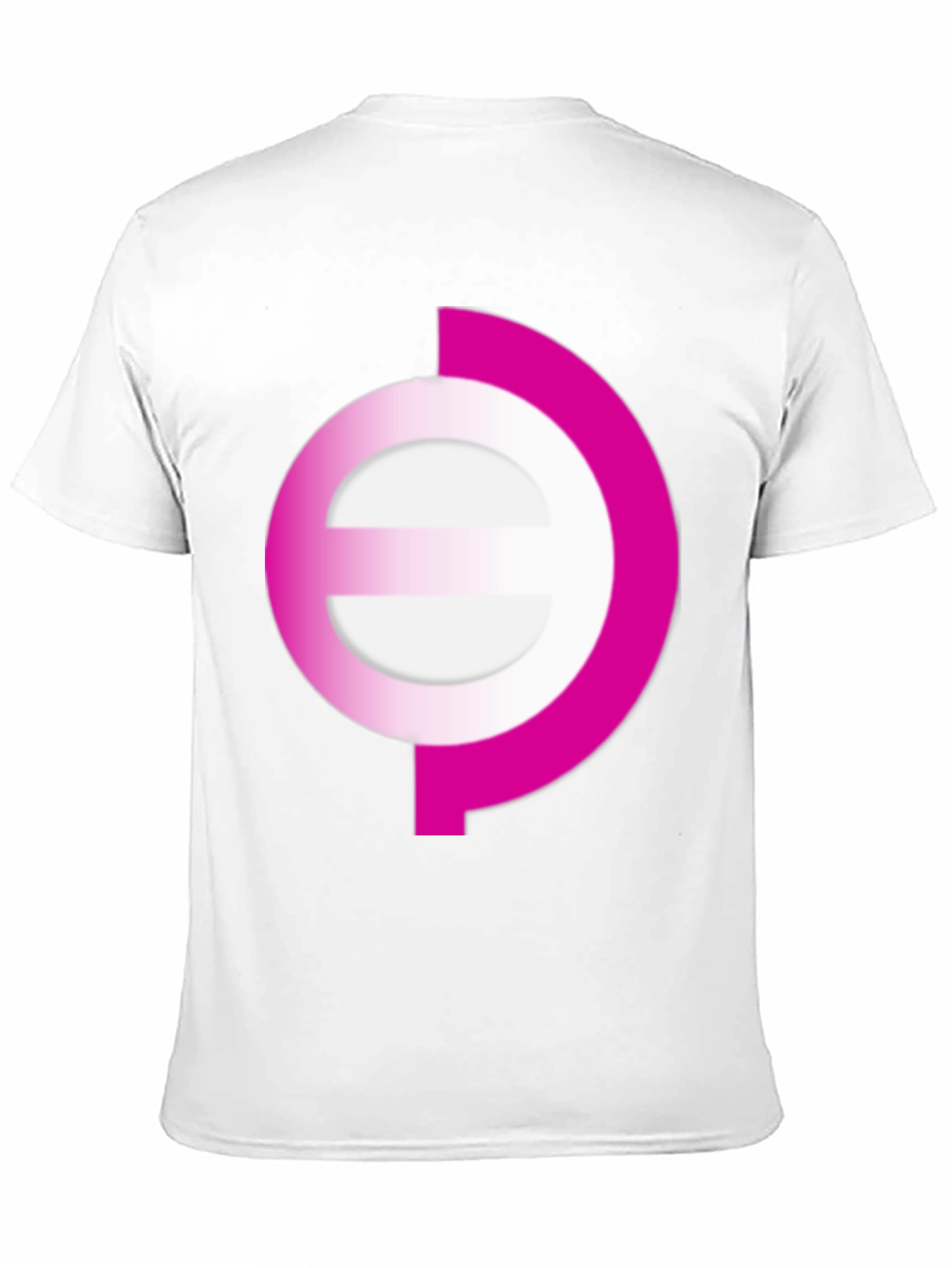 Modern Pink Graphic Print Black Tee