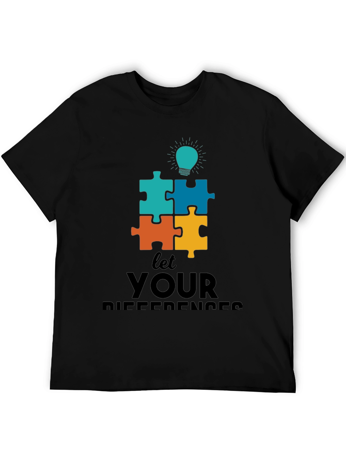 Puzzle Piece Autism Awareness Graphic Tee
