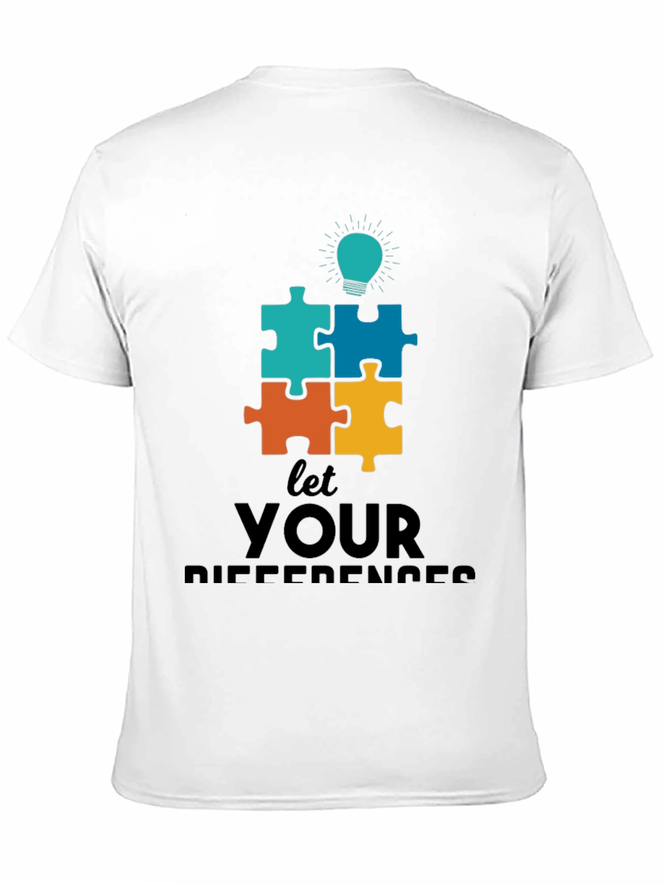 Puzzle Piece Autism Awareness Graphic Tee