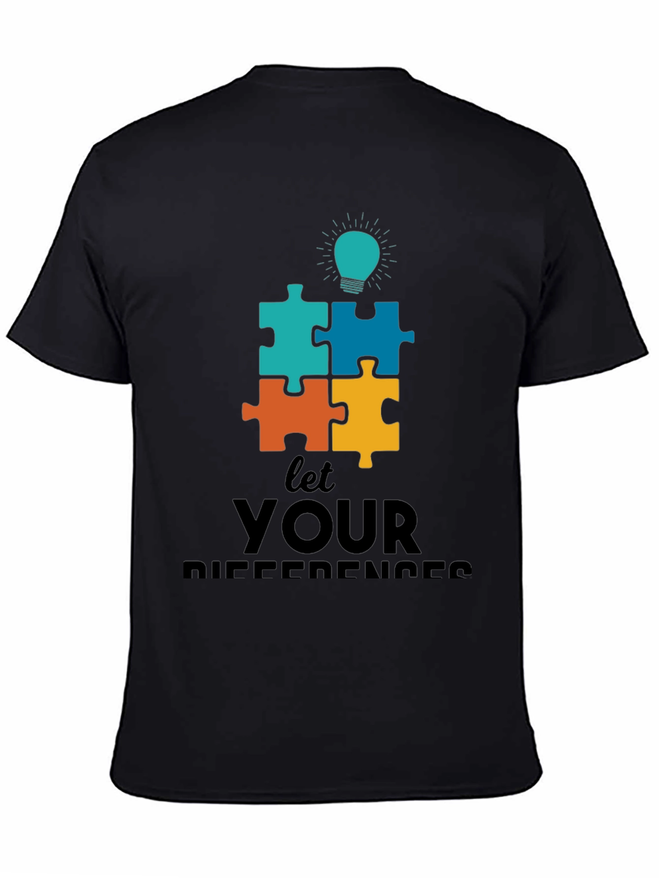Puzzle Piece Autism Awareness Graphic Tee