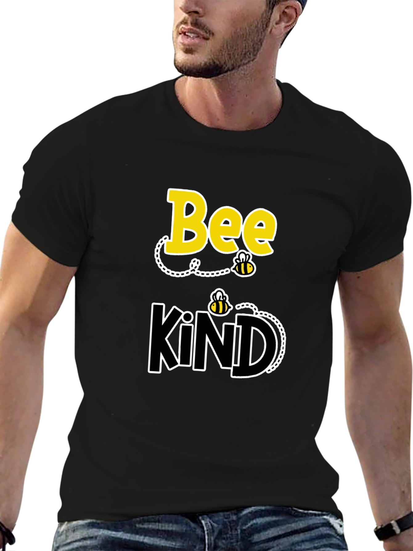 Bee Kind Black Graphic T-Shirt