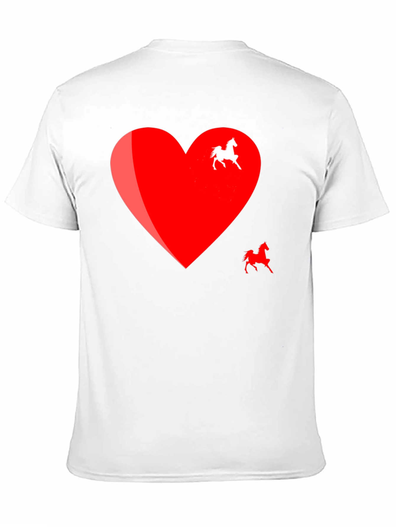 Heart Horse Graphic Tee - Black