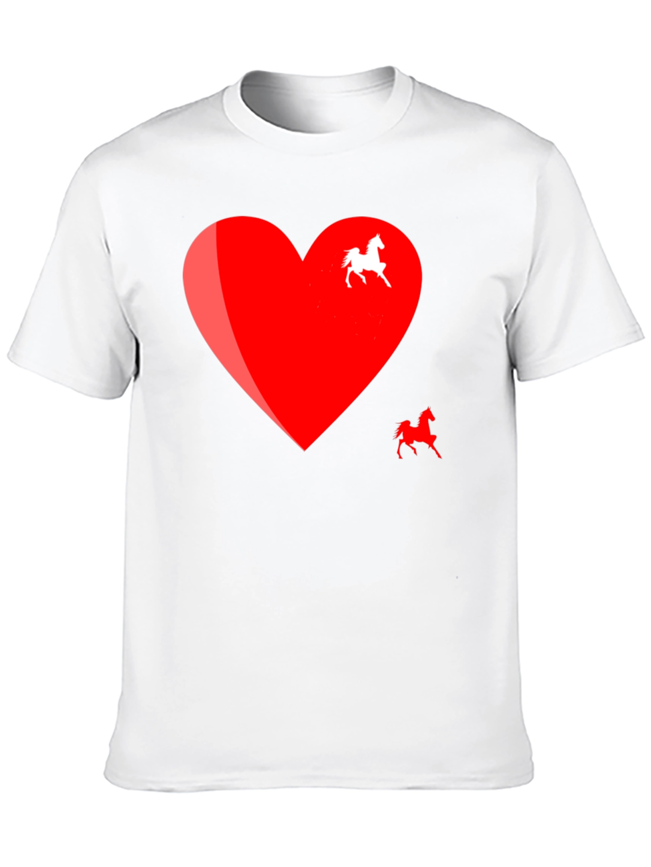 Heart Horse Graphic Tee - Black