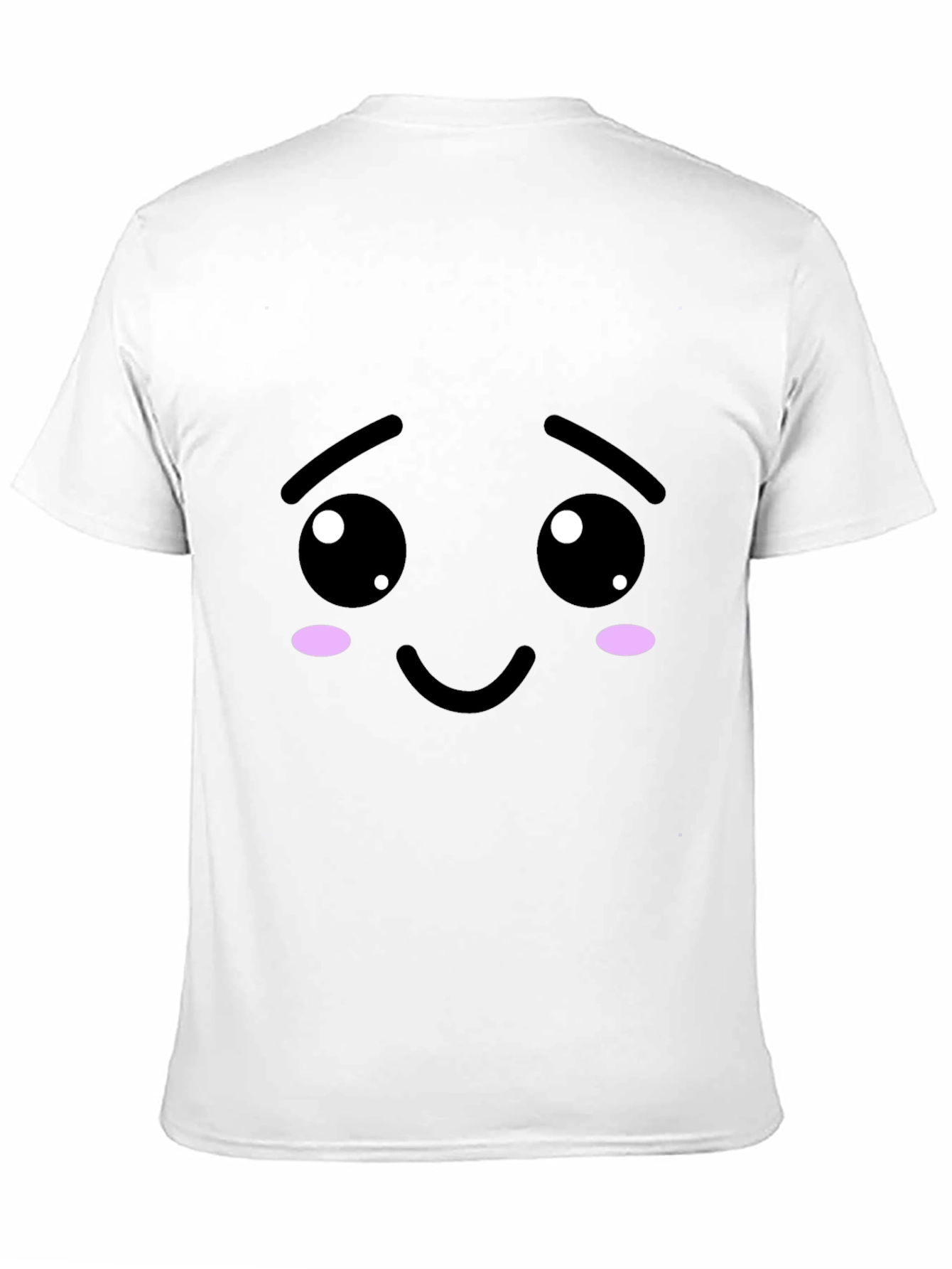 Kawaii Face Black T-Shirt - Express Yourself!