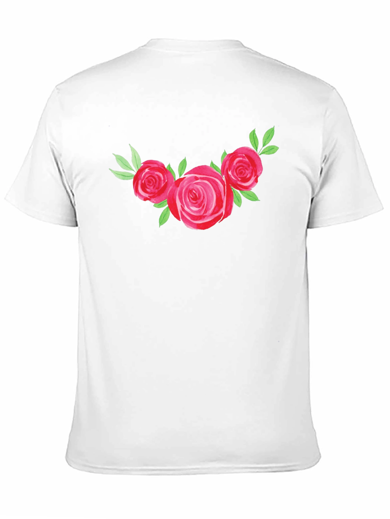 Floral Rose Graphic Tee - Black T-Shirt