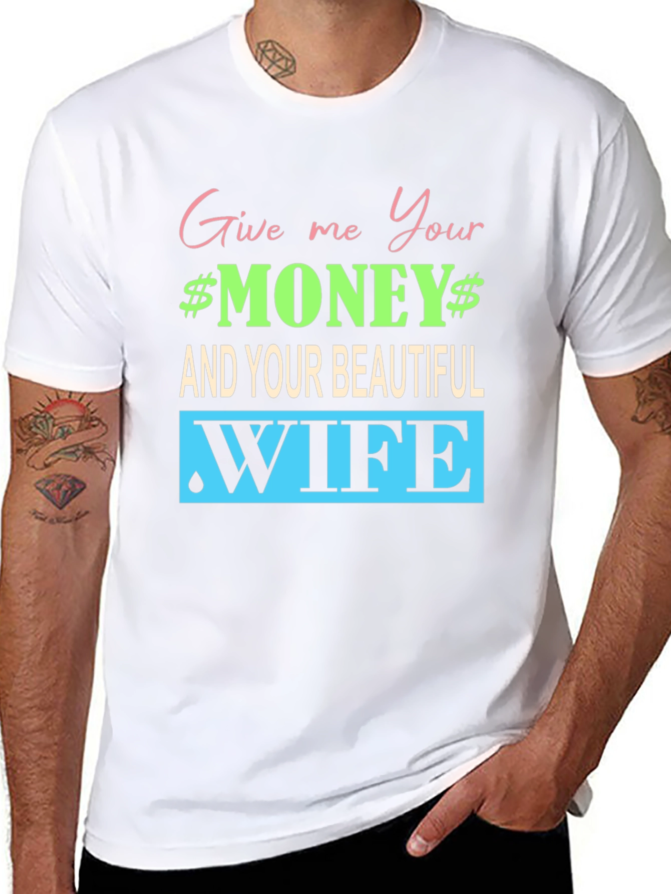 Funny Give me Your Money Graphic Tee