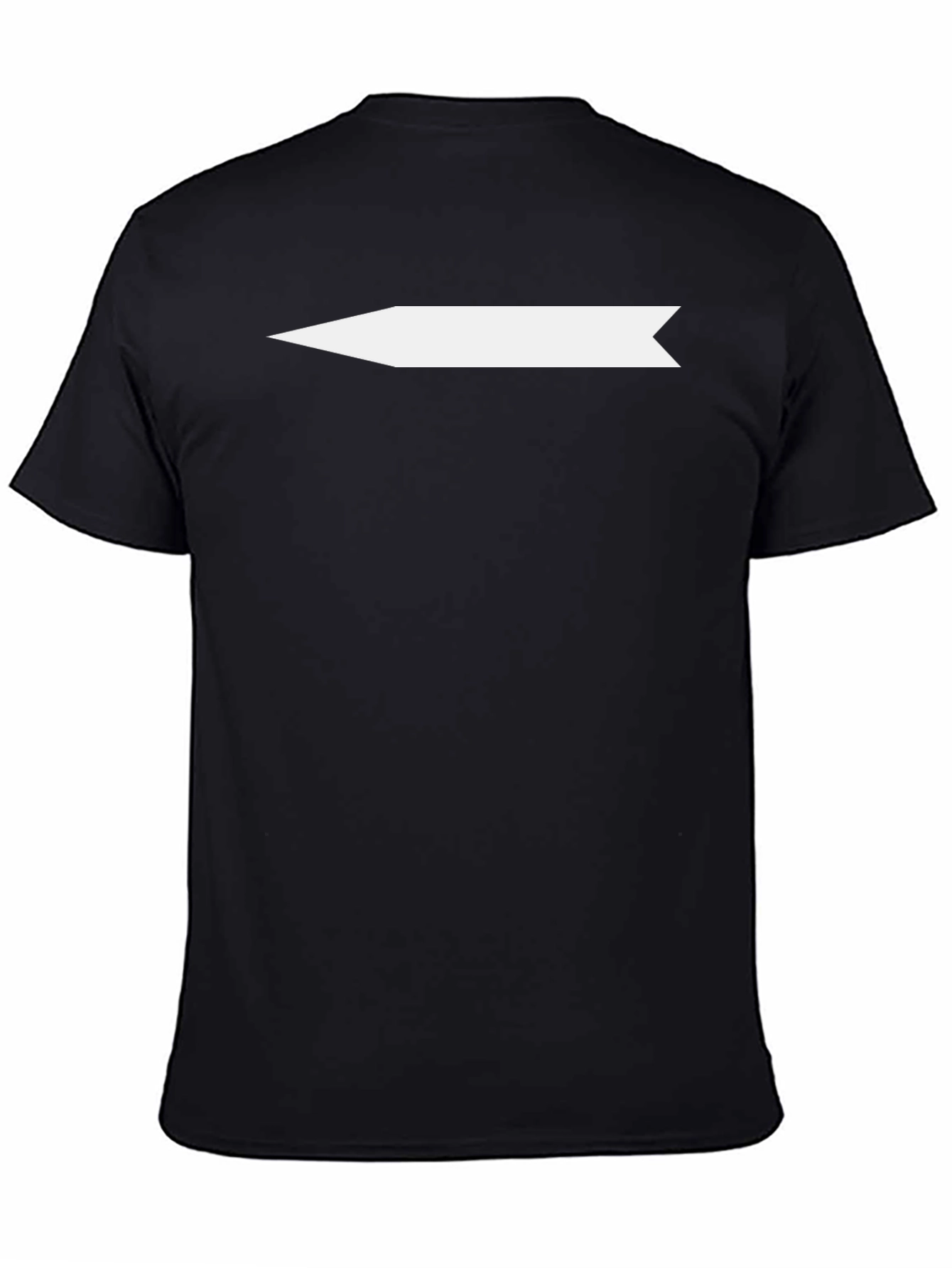 Mens Black Graphic Tee - Arrow Design