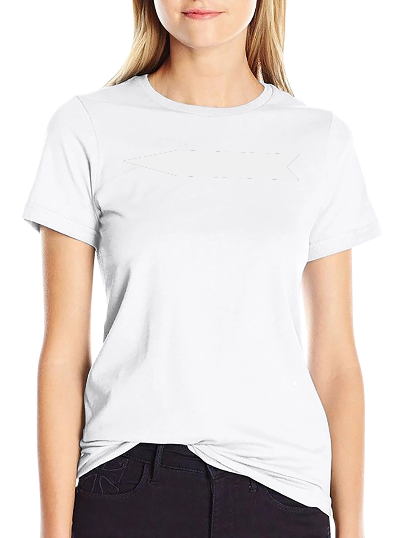 Mens Black Graphic Tee - Arrow Design