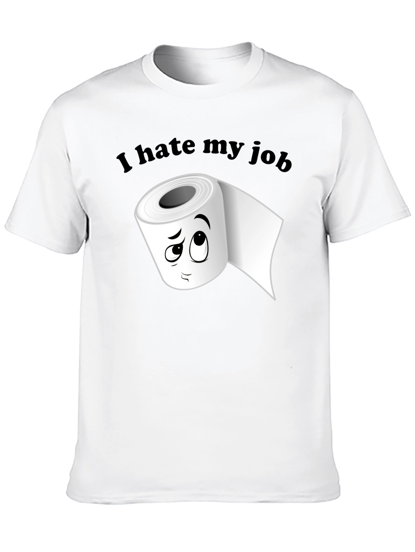 I Hate My Job Toilet Paper Graphic Tee
