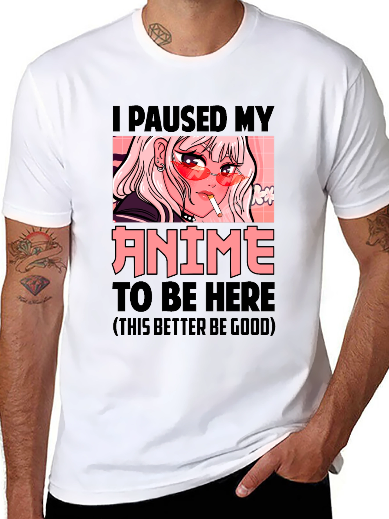 I Paused My Anime T-Shirt - Novelty Graphic Tee