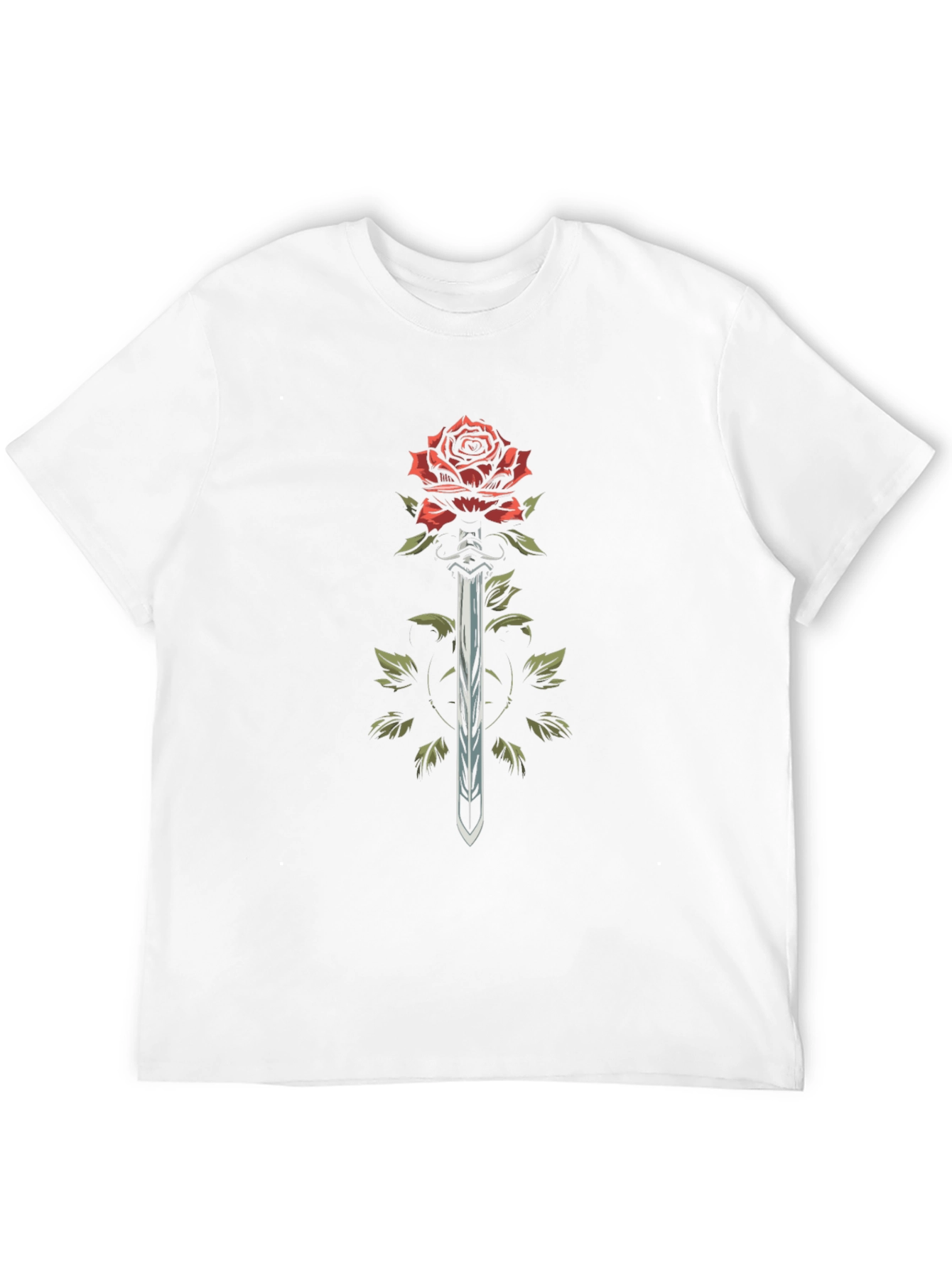 Rose & Sword Graphic Tee - Dark Fashion