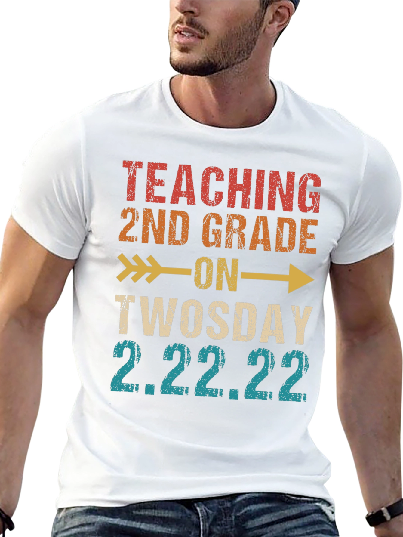 Teaching 2nd Grade on Twosday 2.22.22 T-Shirt