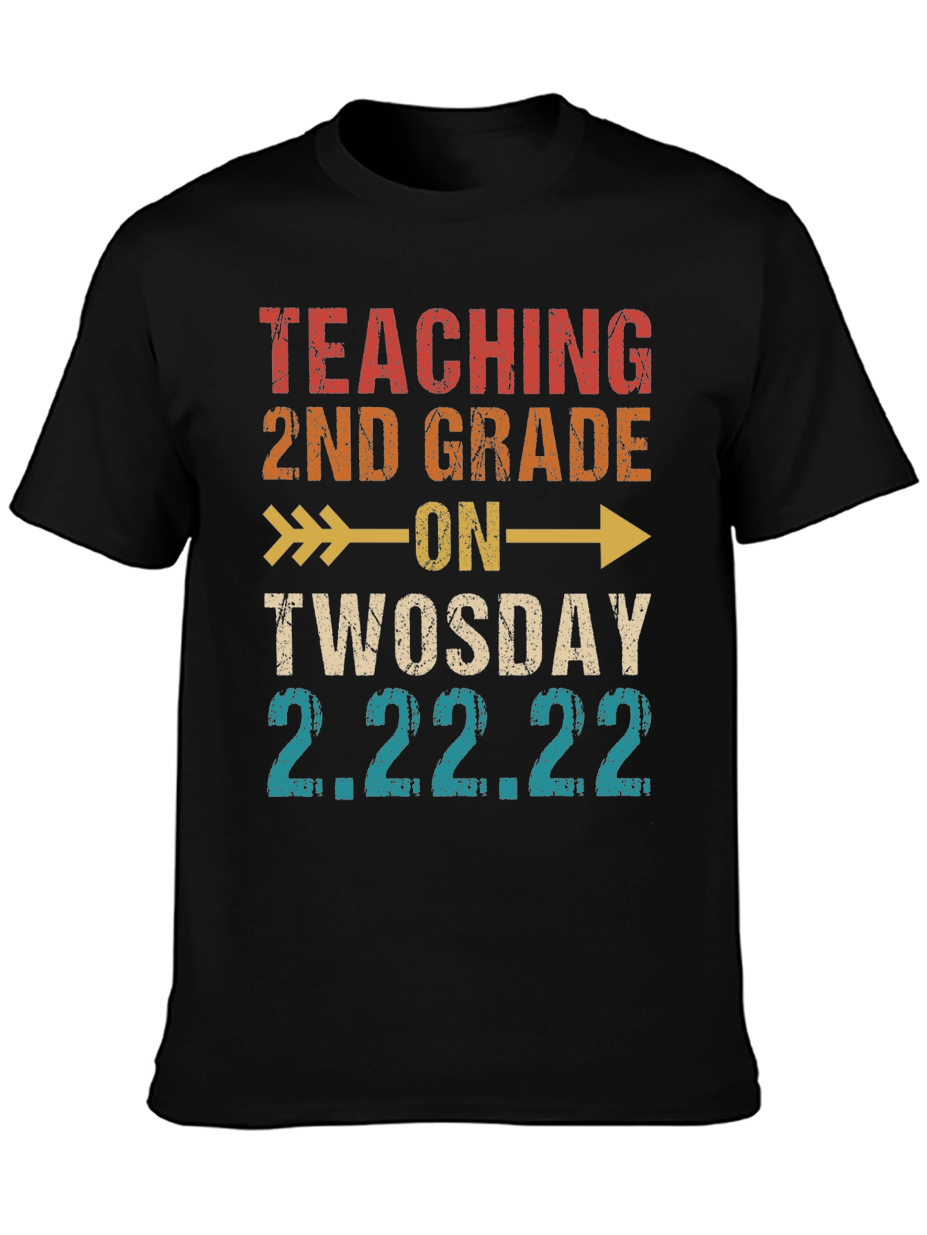 Teaching 2nd Grade on Twosday 2.22.22 T-Shirt