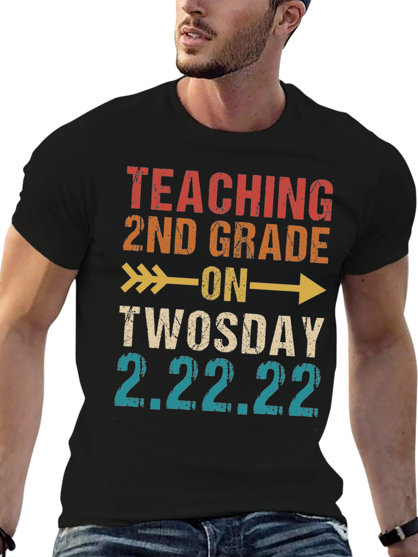 Teaching 2nd Grade on Twosday 2.22.22 T-Shirt