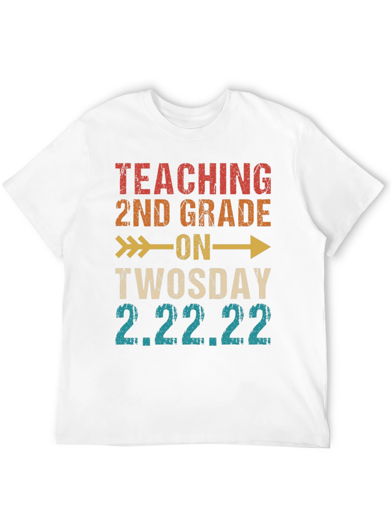 Teaching 2nd Grade on Twosday 2.22.22 T-Shirt