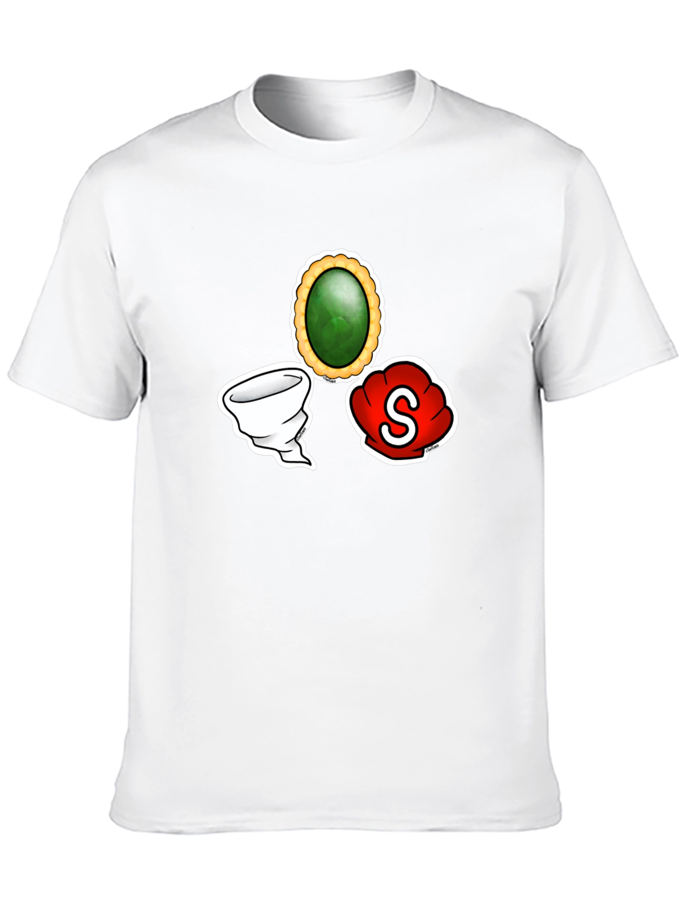 Black T-Shirt with Game Art Design