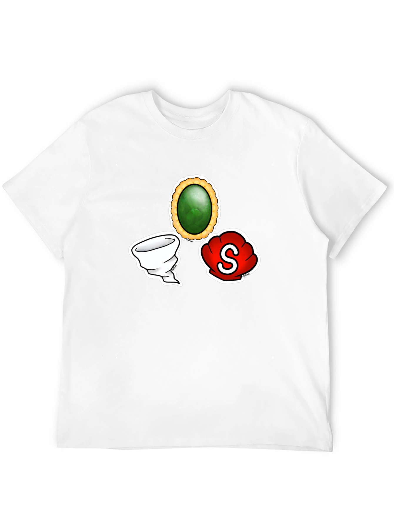 Black T-Shirt with Game Art Design