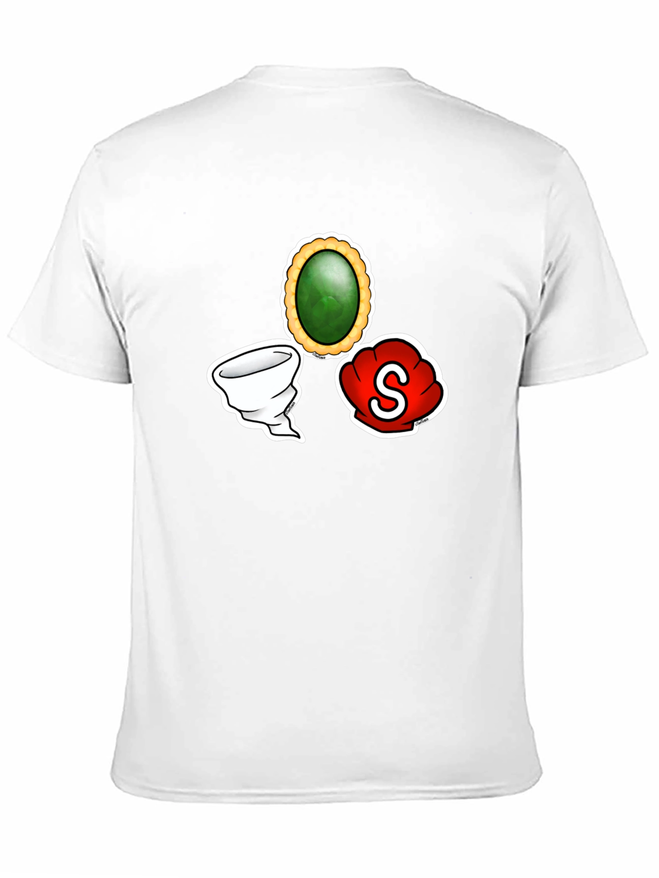 Black T-Shirt with Game Art Design