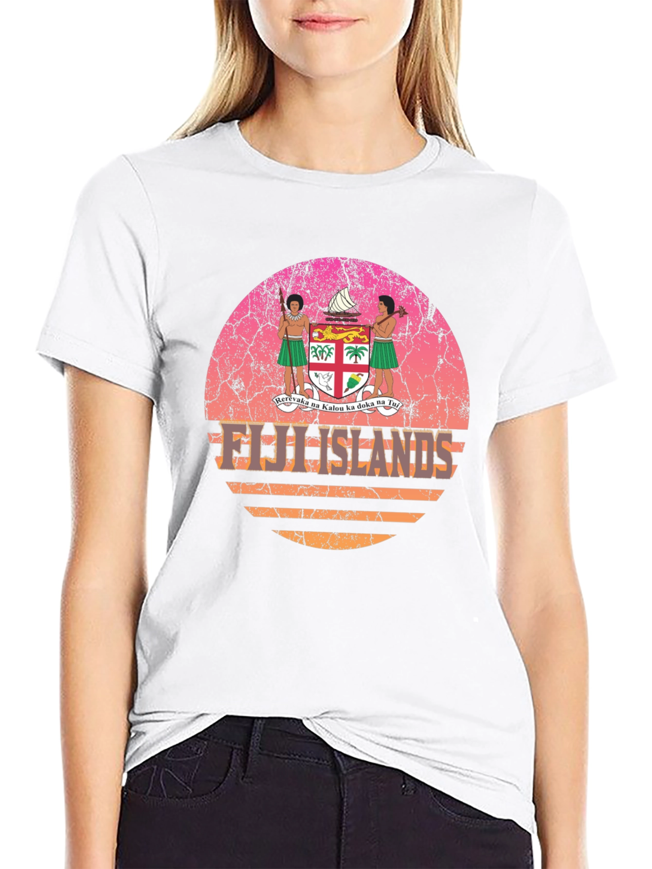 Fiji Islands Retro Graphic T-Shirt